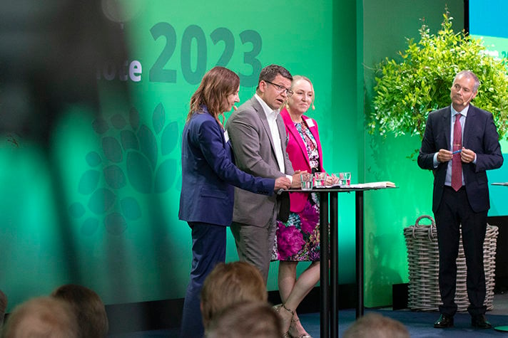 I panel 3 deltog: Simon-Erik Ollus, divisionschef för Fortums kraftproduktion, Malin Larsson, VD Luleå energi, och Maria Sunér, VD Svemin. 