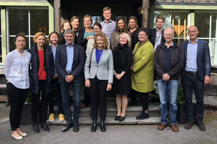 Deltagarna vid det nordiska rättschefsmötet i Kiruna 2018.