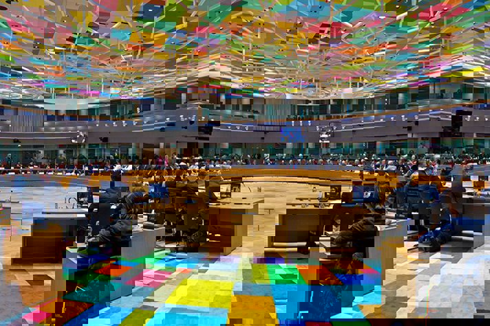 Mötet ägde rum i Europabyggnaden i Bryssel