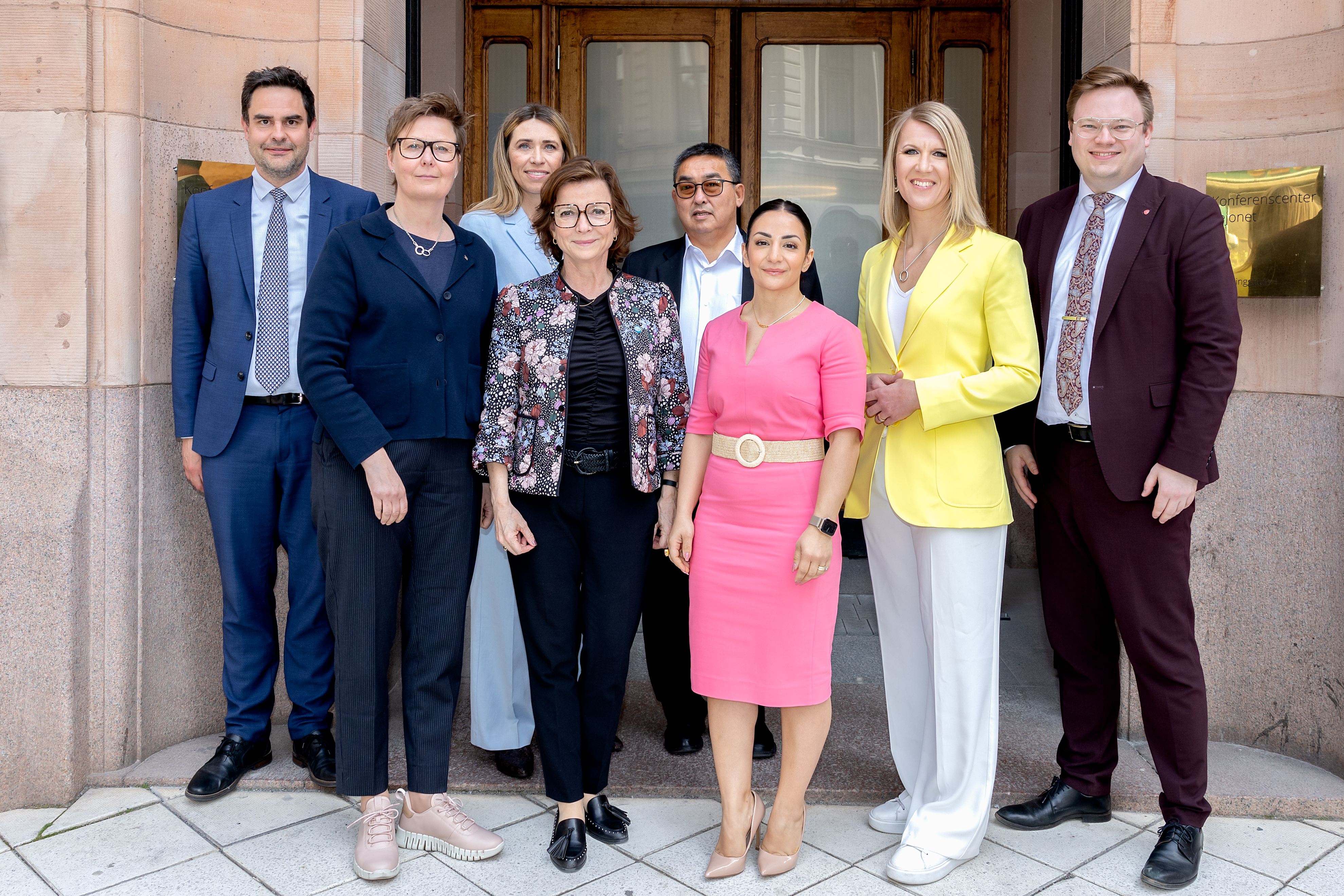 Gruppbild i samband med att kulturministern stod värd för Ministerrådsmöte 