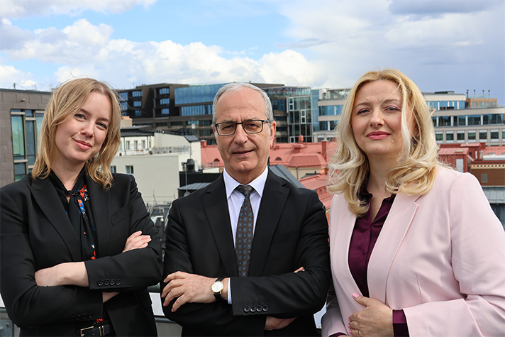 Bild på Elsa Hanson, Nebil Aho och Aleksandra Lubarda Pavlovic