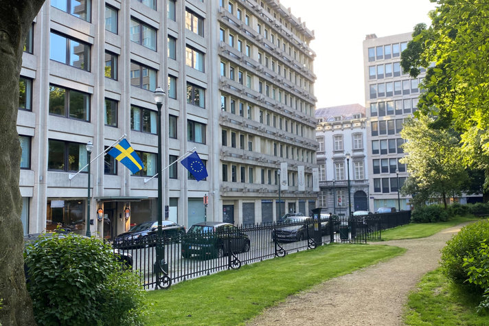 Framsidan på Sverige EU-representation 