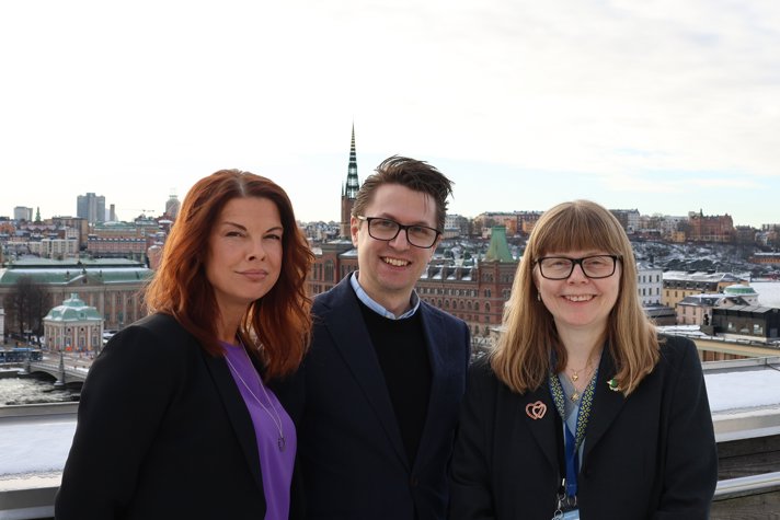 Eva Lundbäck, Andreas Hamrén och Anneli Johansson