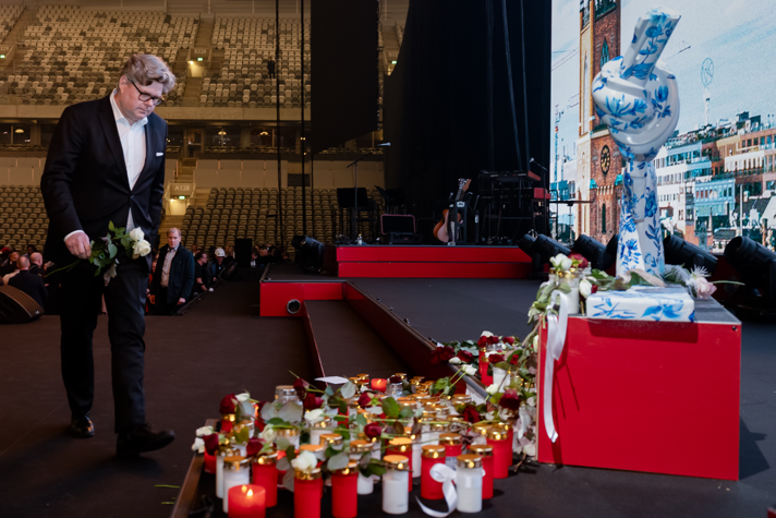 Justitieminister Gunnar Strömmer under galan "Det Räcker!"