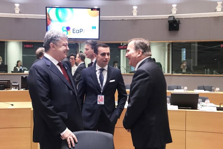 Stefan Löfven och Petro Porosjenko