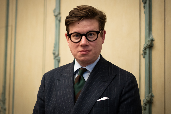 Bilden föreställer David Sikström.