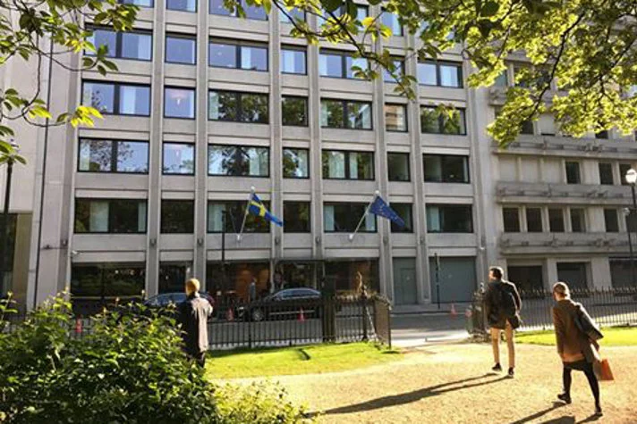 Fasadbild på EU-representationen