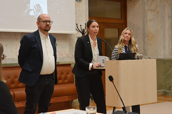 Fredrik Sjöholm, Anna Florén och Helena Hermansson.
