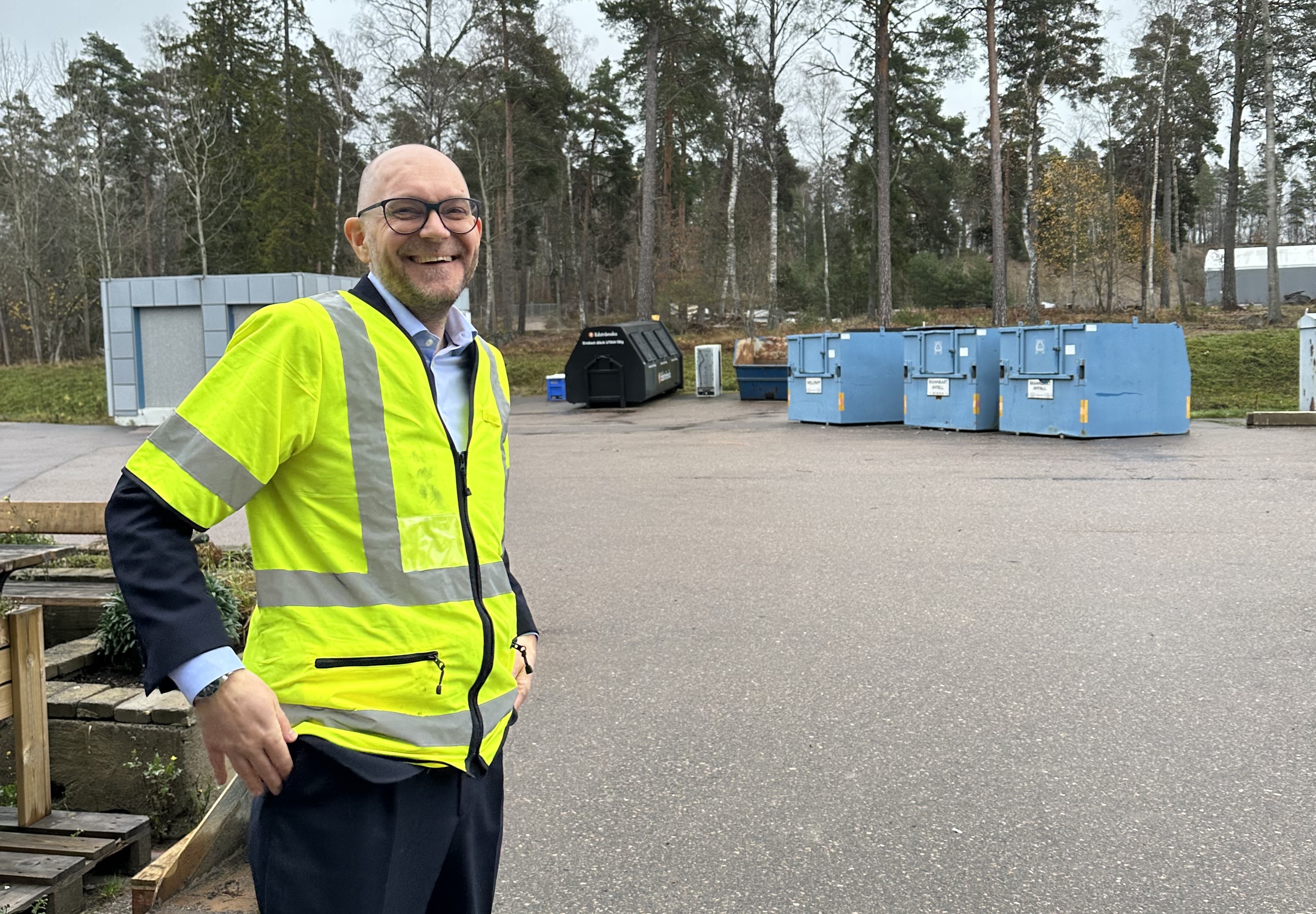 Johan Britz på besök i Västerås