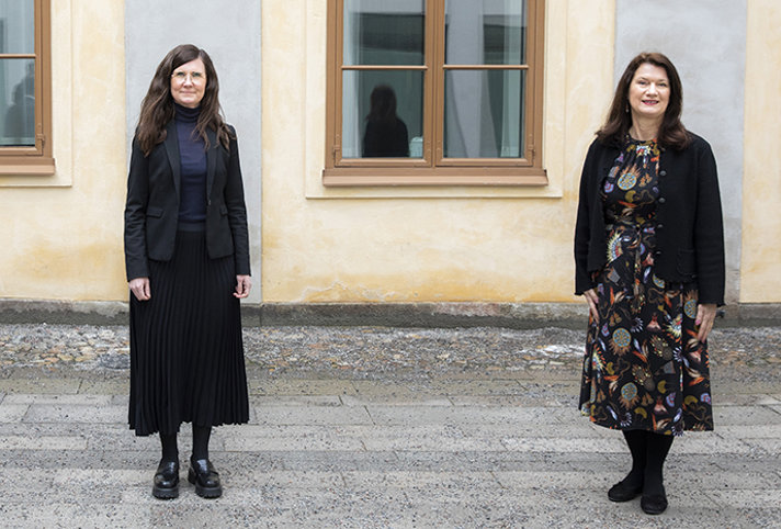 Jämställdhetsminister Märta Stenevi och utrikesminister Ann Linde.