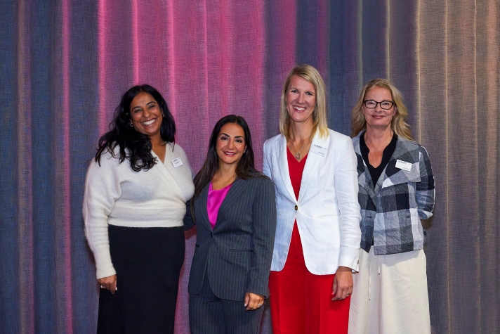 Bild på Norges kulturminister, Sveriges kulturminister, Finlands forsknings- och kulturminister samt Sveriges skolminister. 