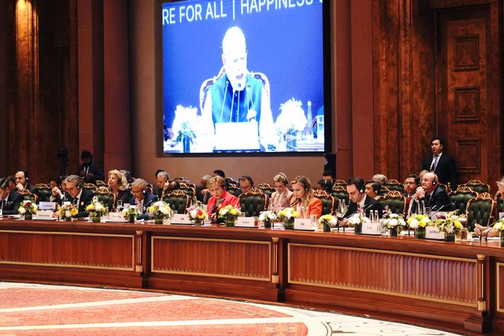 Vice statsminister Ebba Busch på India AI Impact Summit.