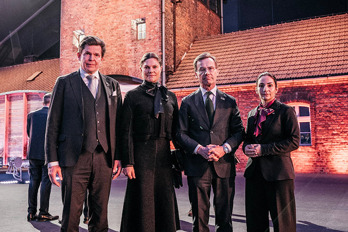 Andreas Norlén, kronprinsessan Victoria, Ulf Kristersson och Parisa Liljestrand