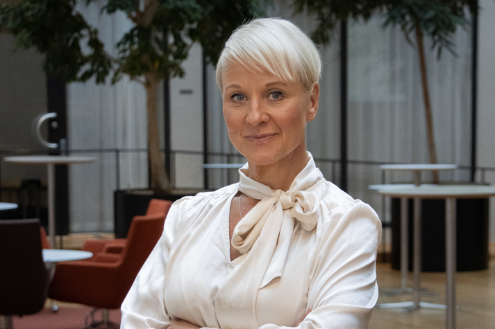 Porträtt på Anna Tenje. 