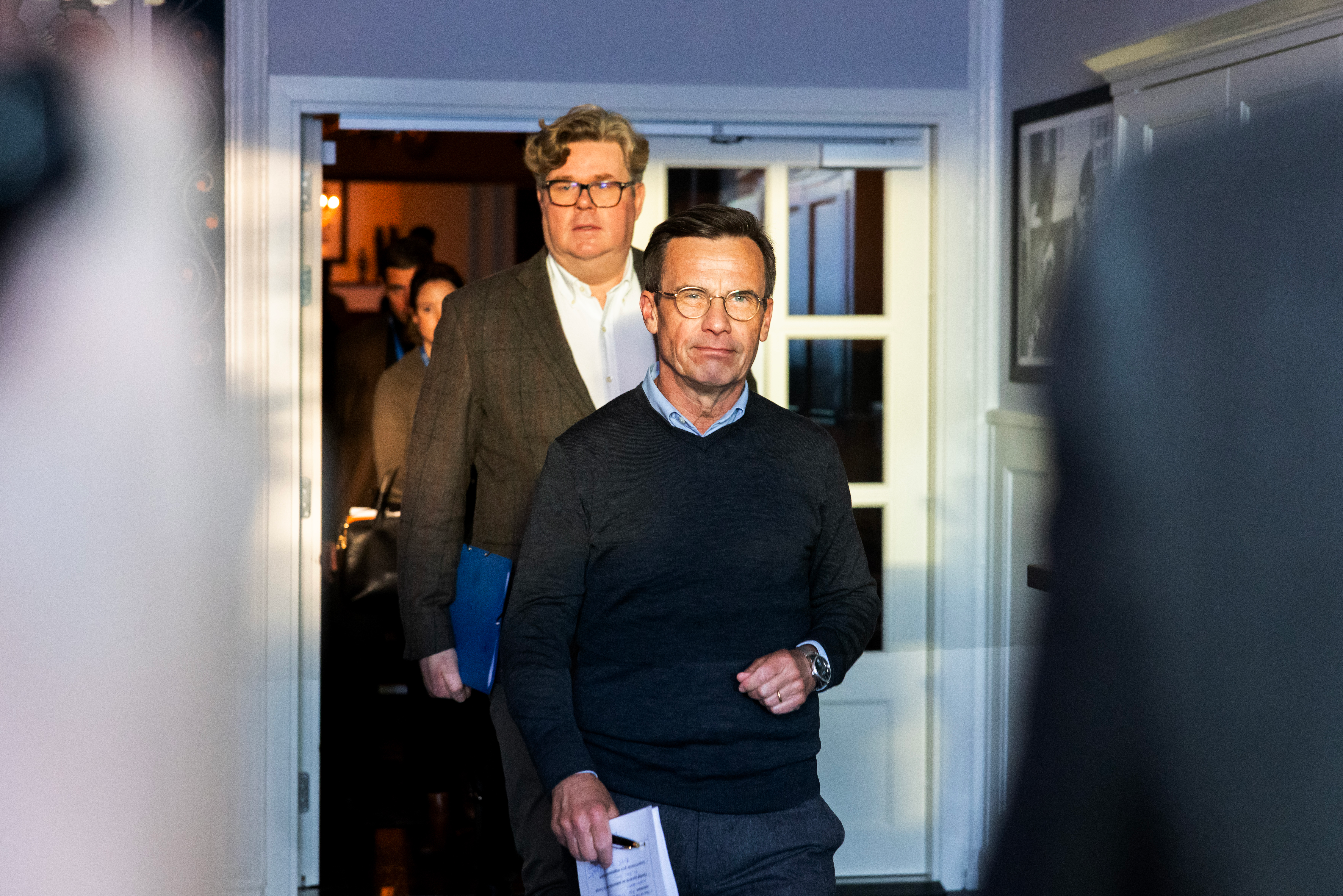 Statsminister Ulf Kristersson talade om Sveriges förmåga att axla ett större ansvar i Östersjöregionen och inom Natos ledningsstruktur.