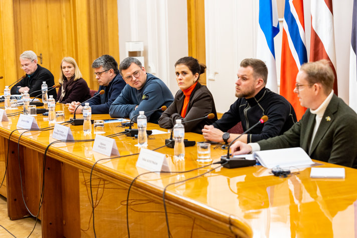 Utrikesminister Tobias Billström besökte Kiev den 28 november 2022