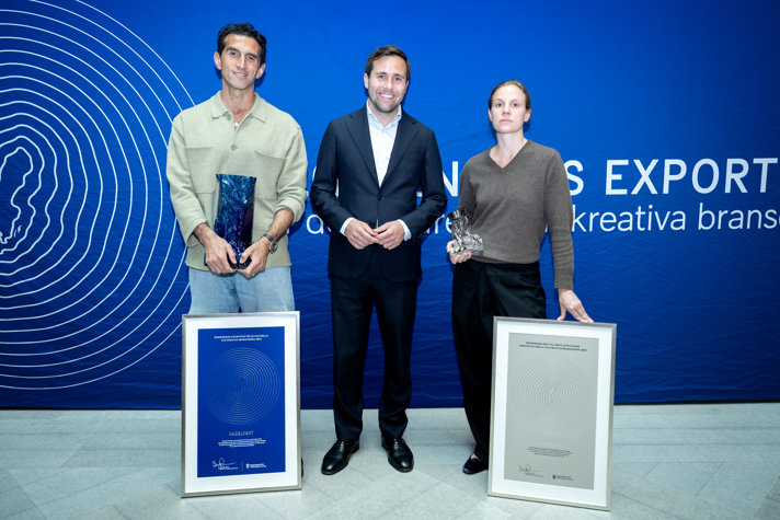 Benjamin Dousa, Josef Fares och Ellen Hodakova Larsson.