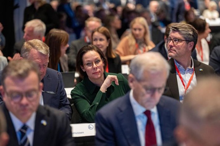 Utrikesminister Maria Malmer Stenergard tillsammans med sina nordiska ministerkollegor.