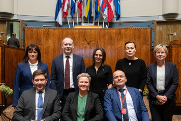 Gruppbild på de nordiska samarbetsministrarna